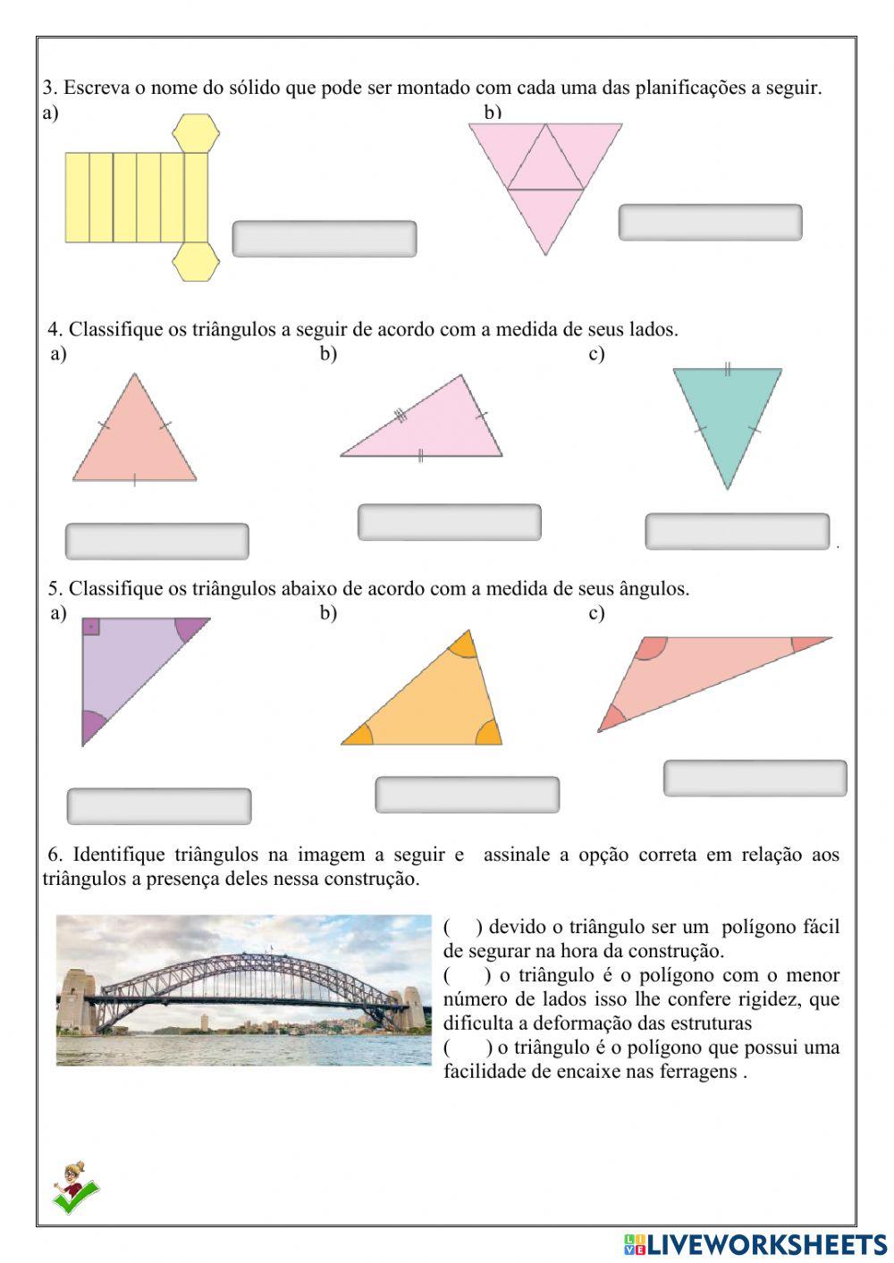 Figuras Geométricas espaciais.