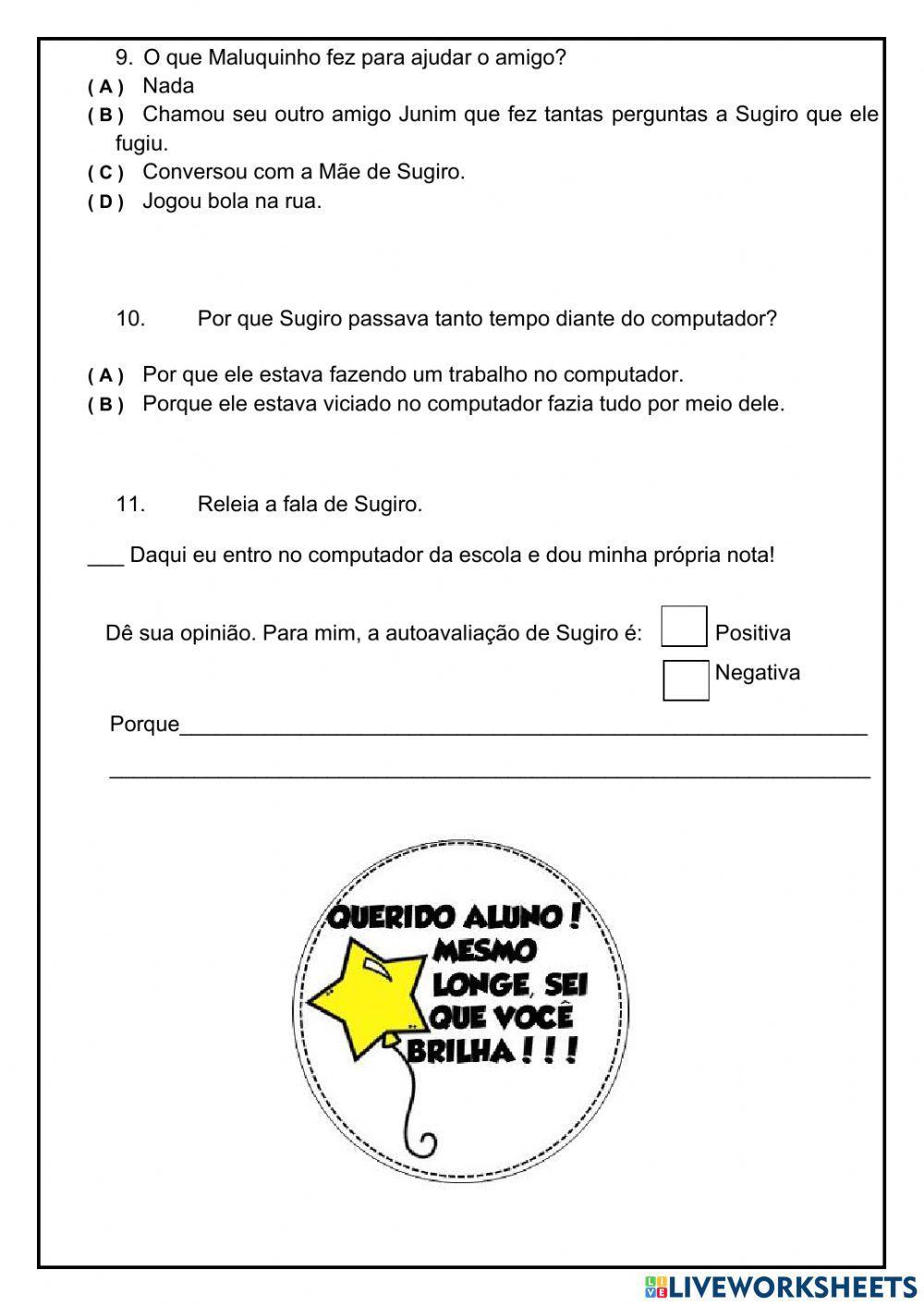 Interpretação de história em quadrinhos