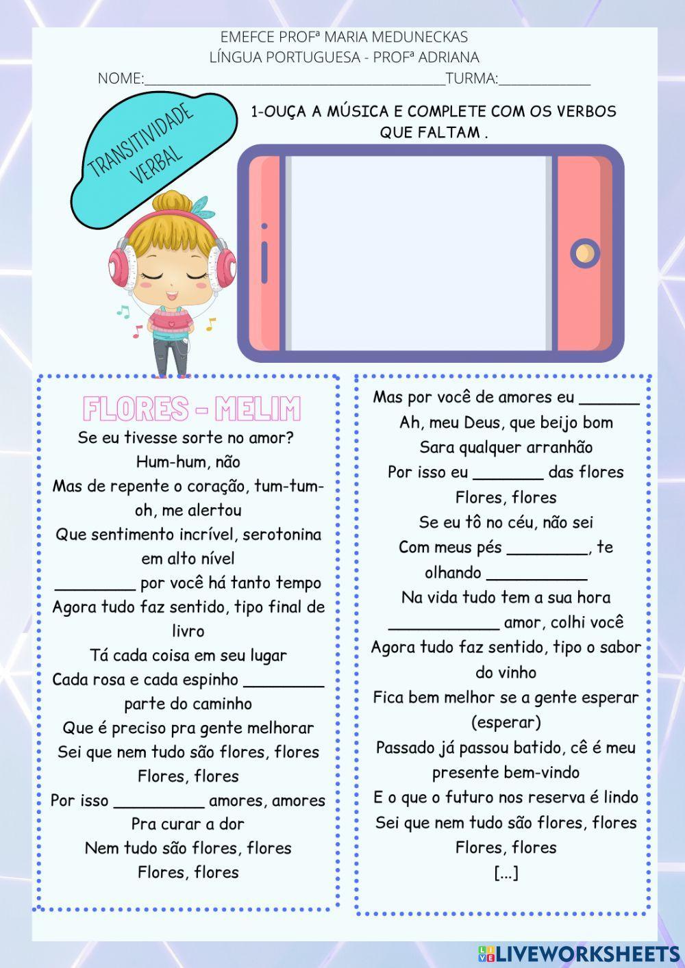 Transitividade verbal - II