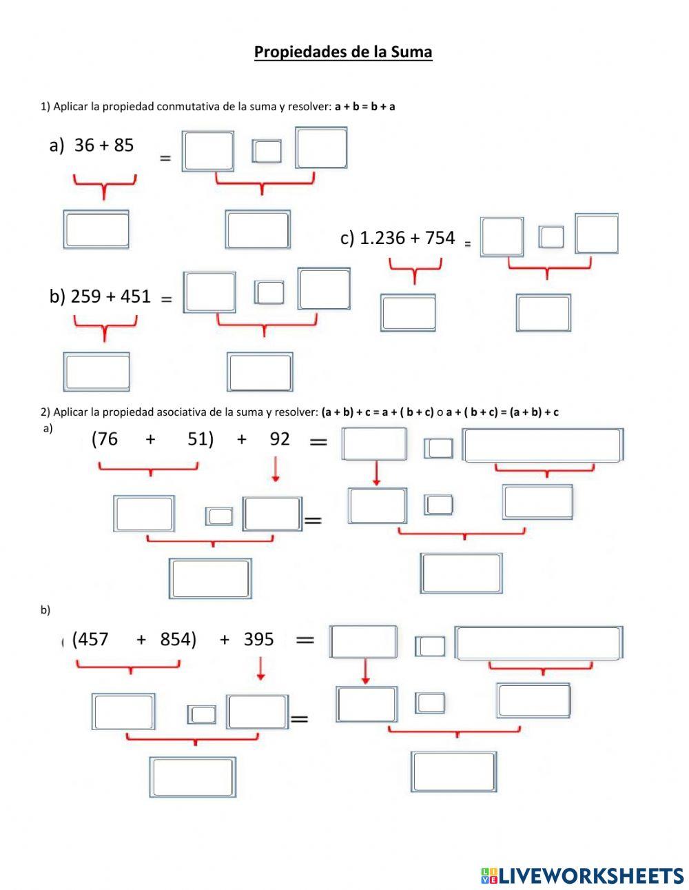 Propiedades de la Suma