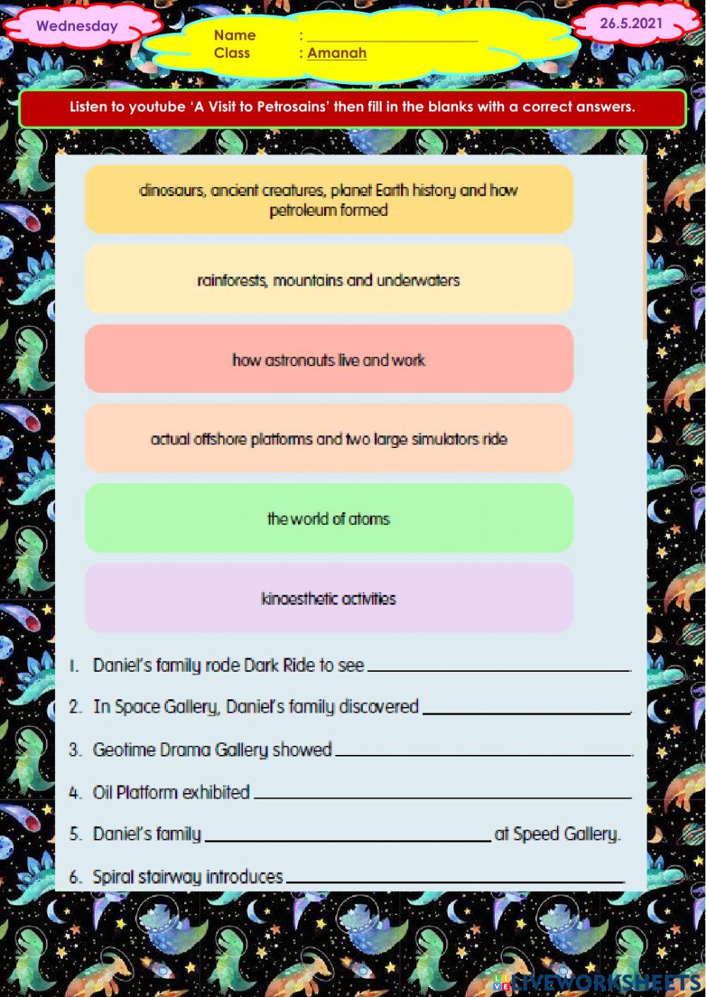 A Visit to Petrosains