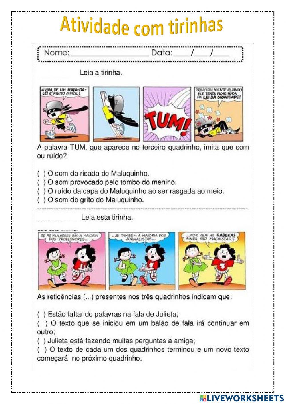 Tirinhas Tirinhas