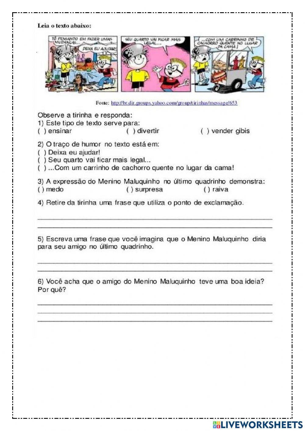 Tirinhas Tirinhas