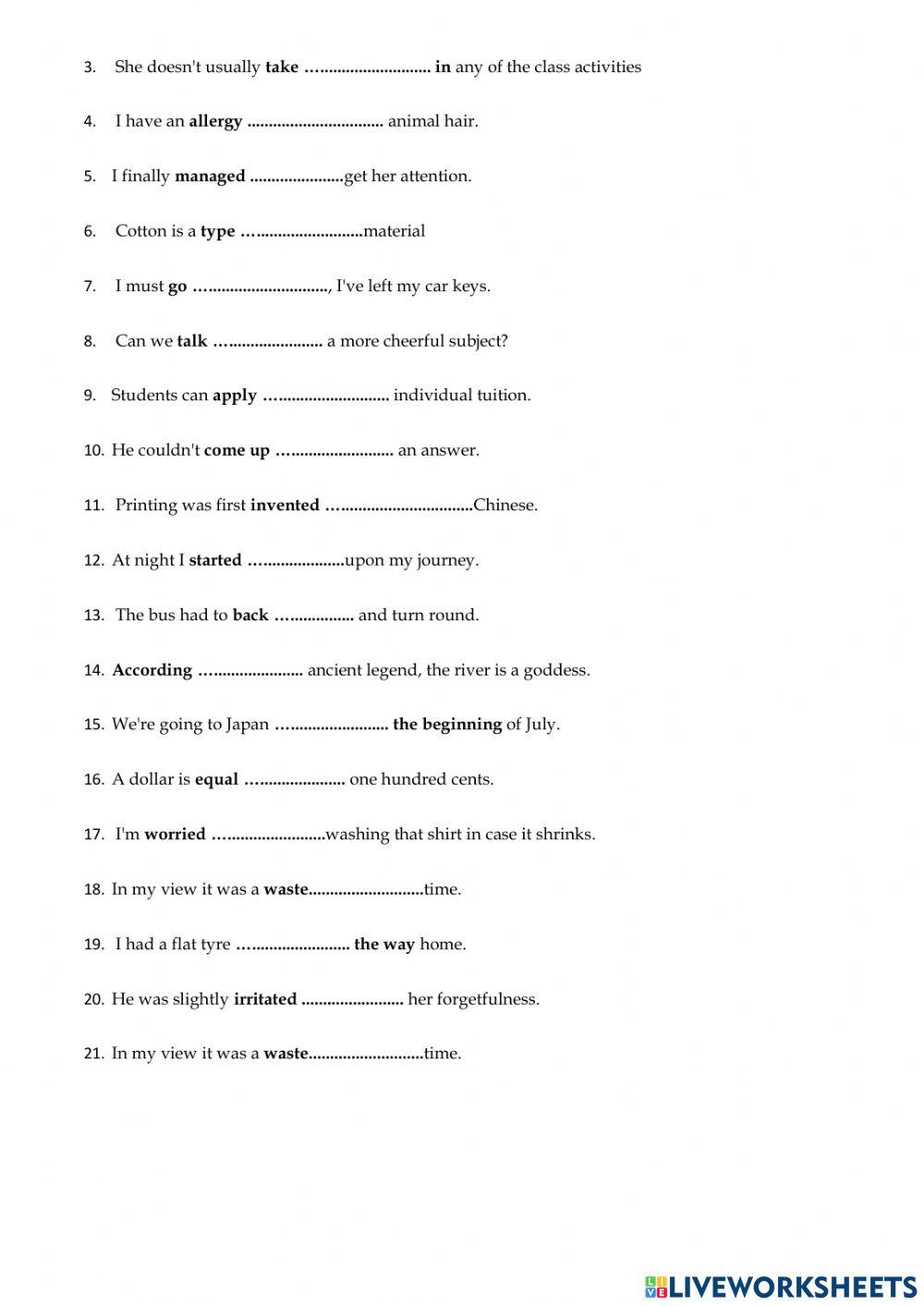 June 2019 pp ex 4 interactive worksheet live worksheets