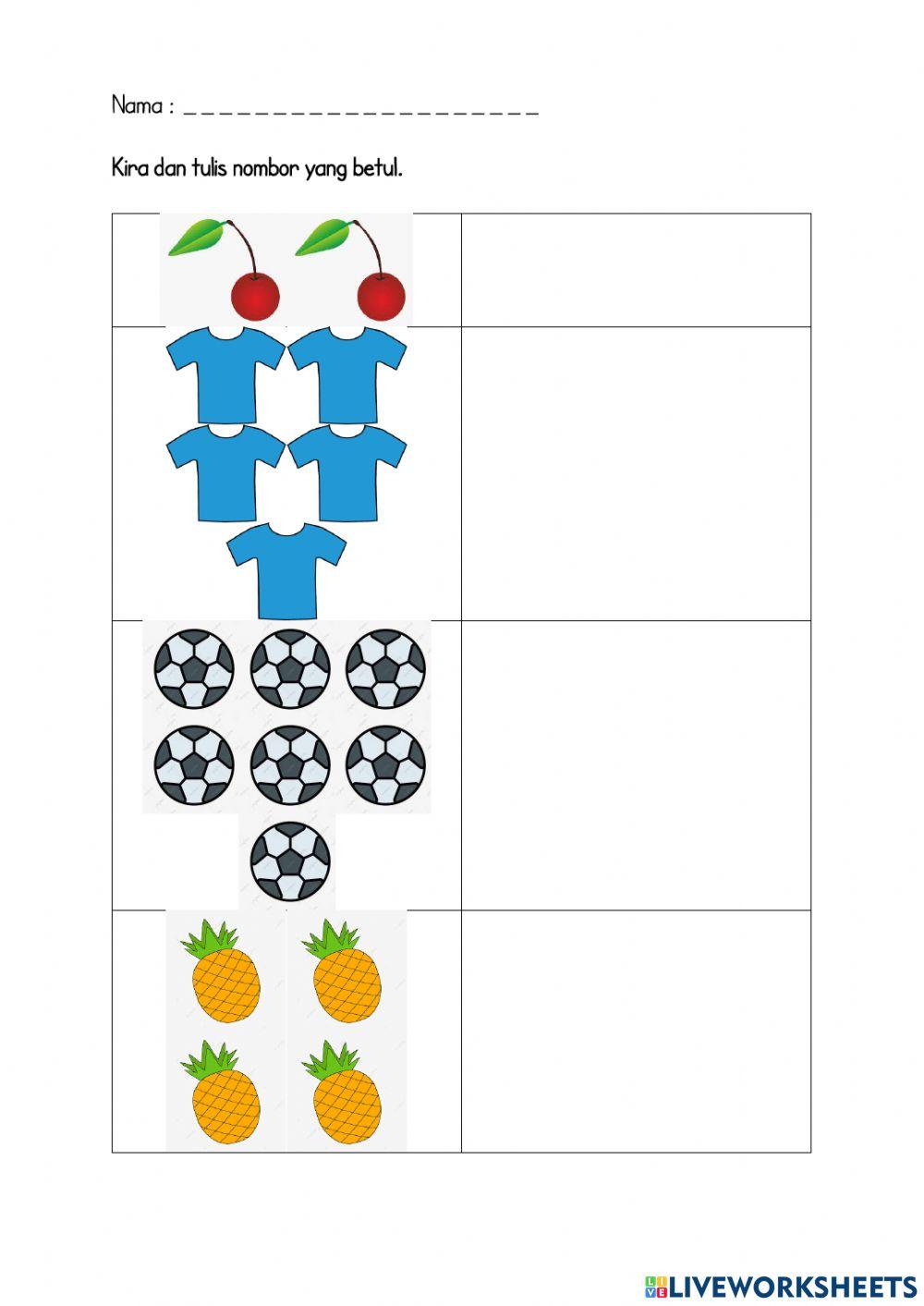 Nombor Bulat 1 hingga 10