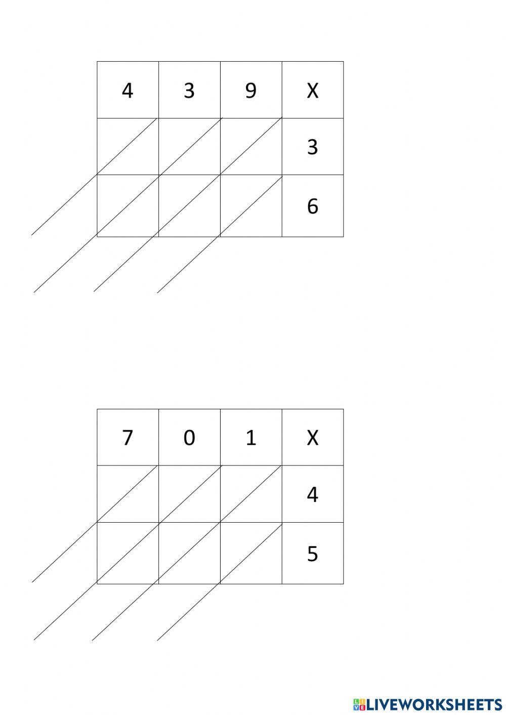 Lattice worksheet | Live Worksheets