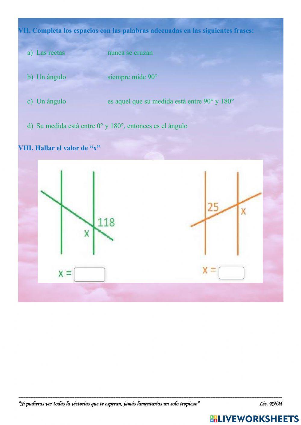 Examen trimestral de Geometria