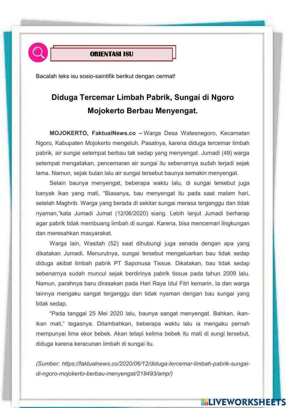 E-lkpd pencemaran air