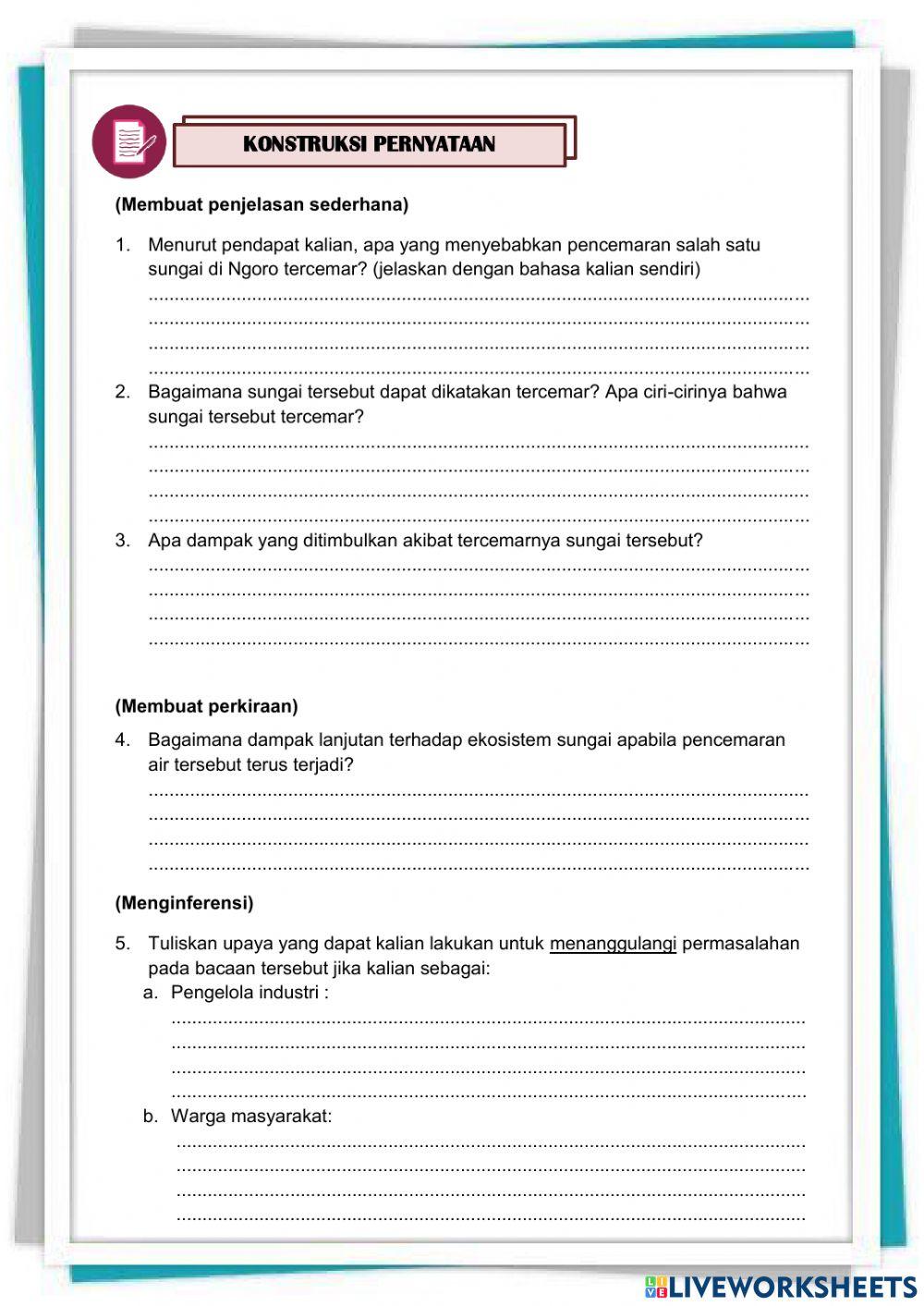 E-lkpd pencemaran air