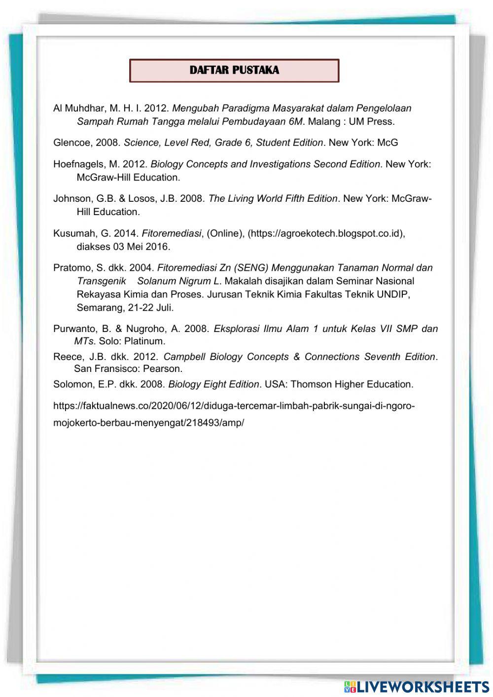 E-lkpd pencemaran air