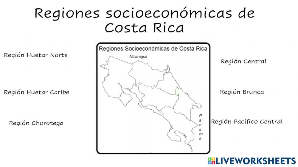 Regiones socioeconómicas de Costa Rica