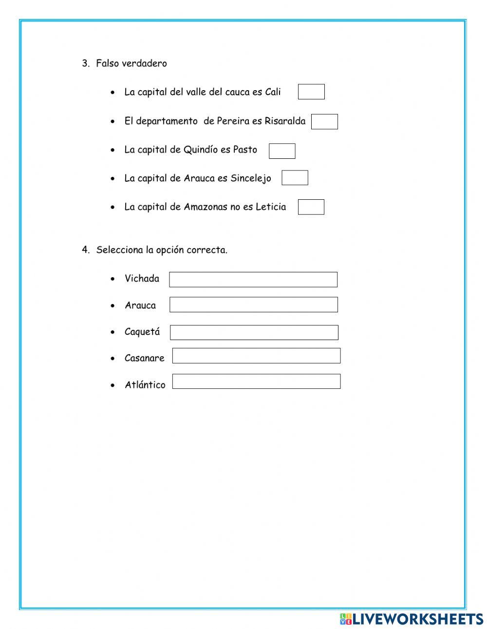 Departamentos de Colombia