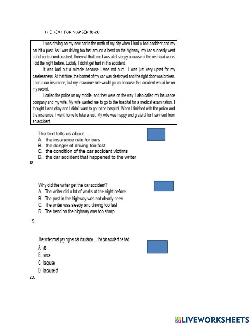 PAT bahasa inggris kelas 8 2020-2021