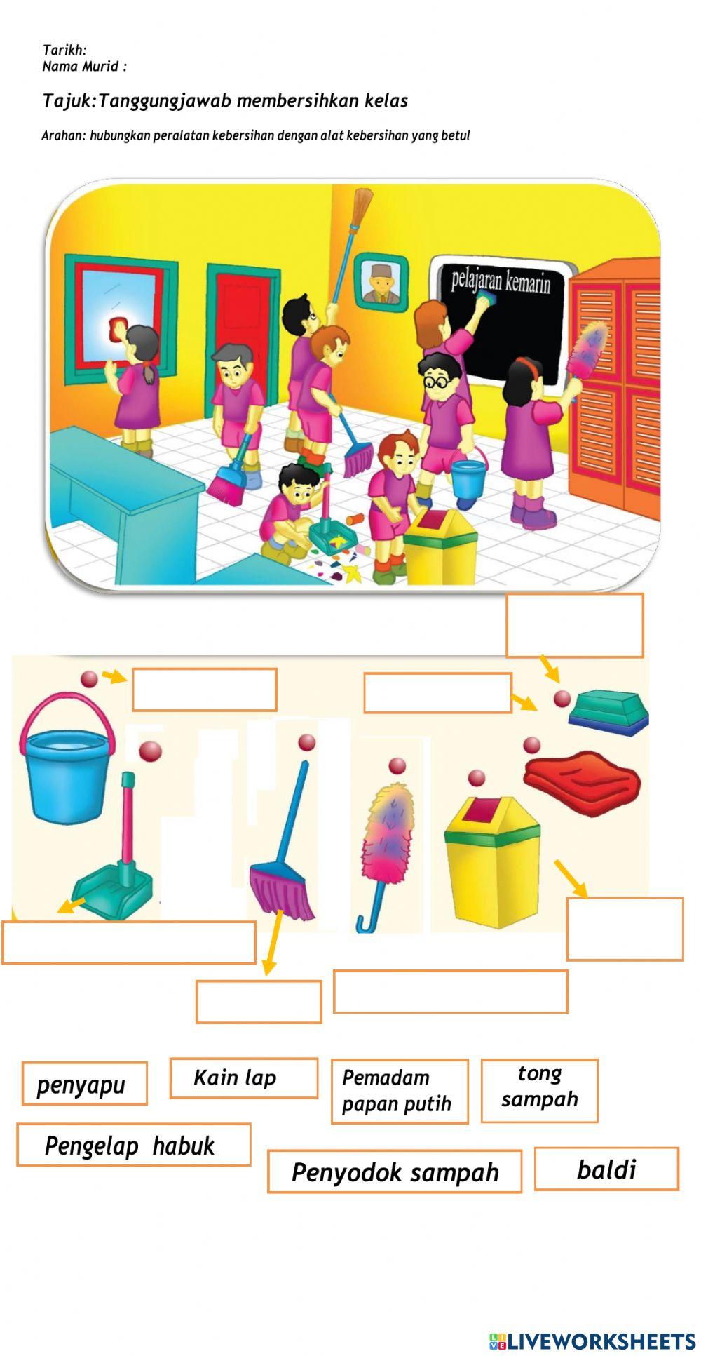 Alatan Membersihkan Kelas