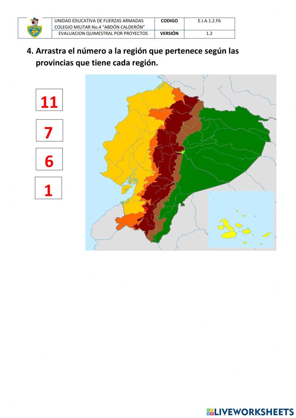 Regiones del Ecuador