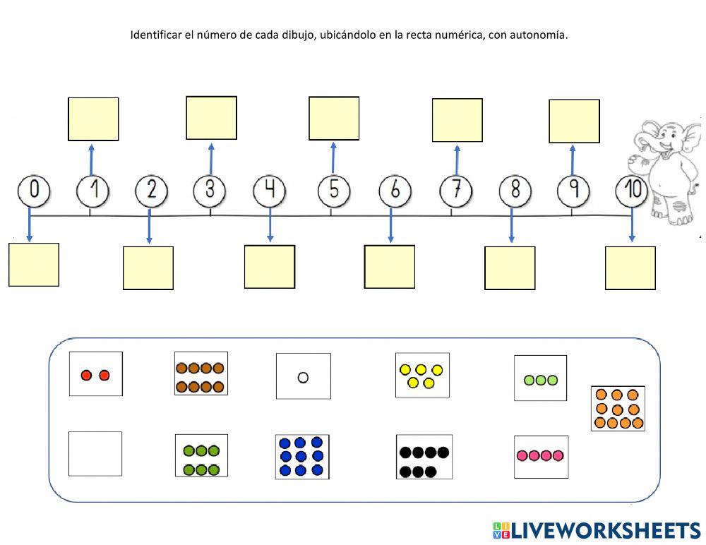 Secuencia numérica del 0 al 10