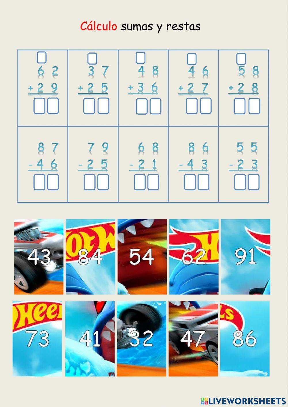 Cálculo y operaciones