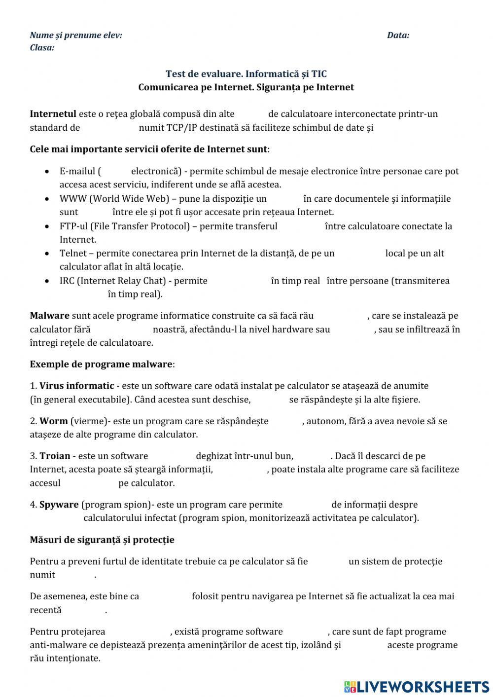 Siguranța pe Internet