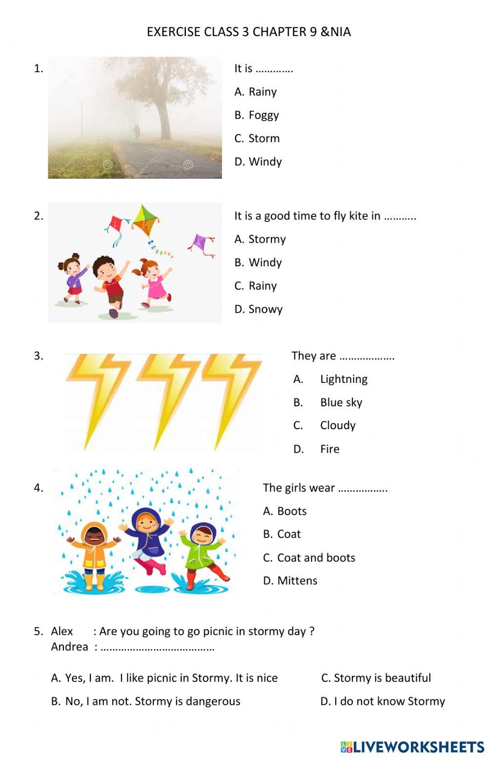 Vacation plans class 3 chapter 9 &nia