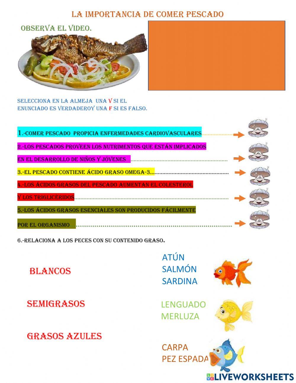 La importancia de comer pescado