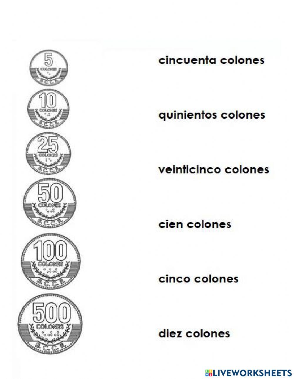 Monedas y billetes de CR