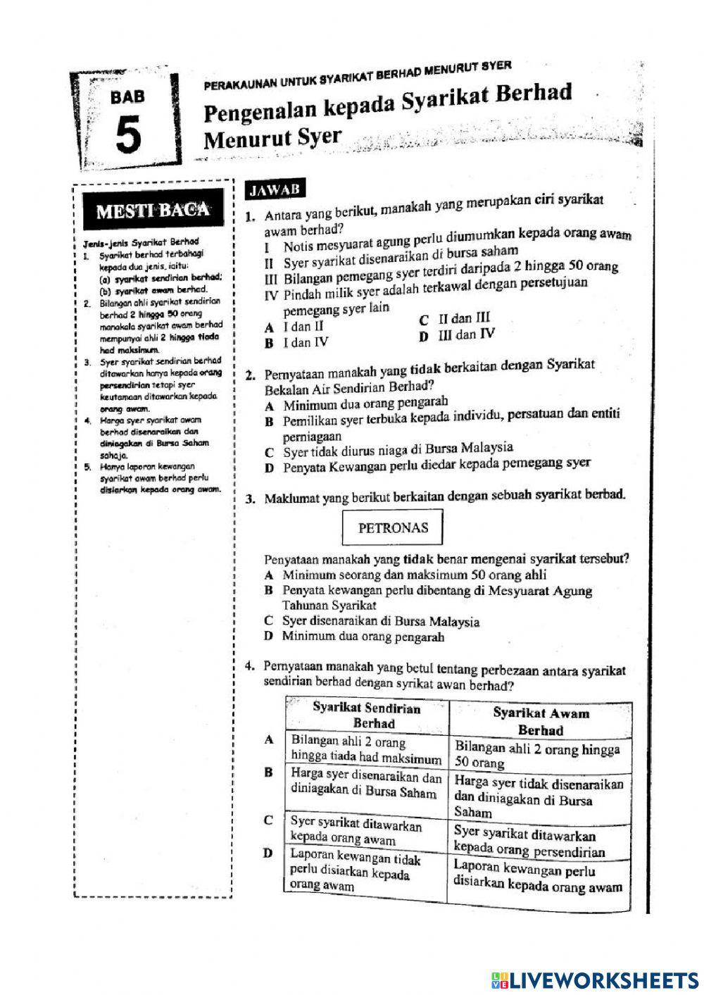 Perakaunan untuk syarikat