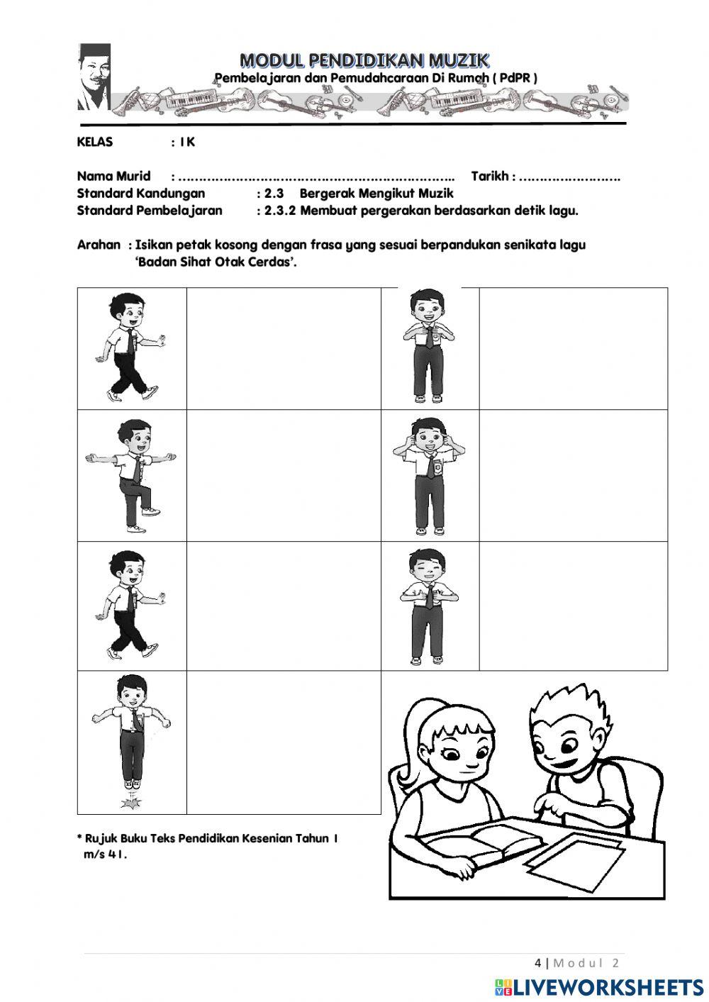 2.3   Bergerak Mengikut Muzik