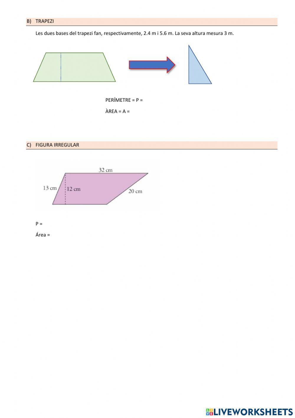 Càlculs amb el Teorema de Pitàgores