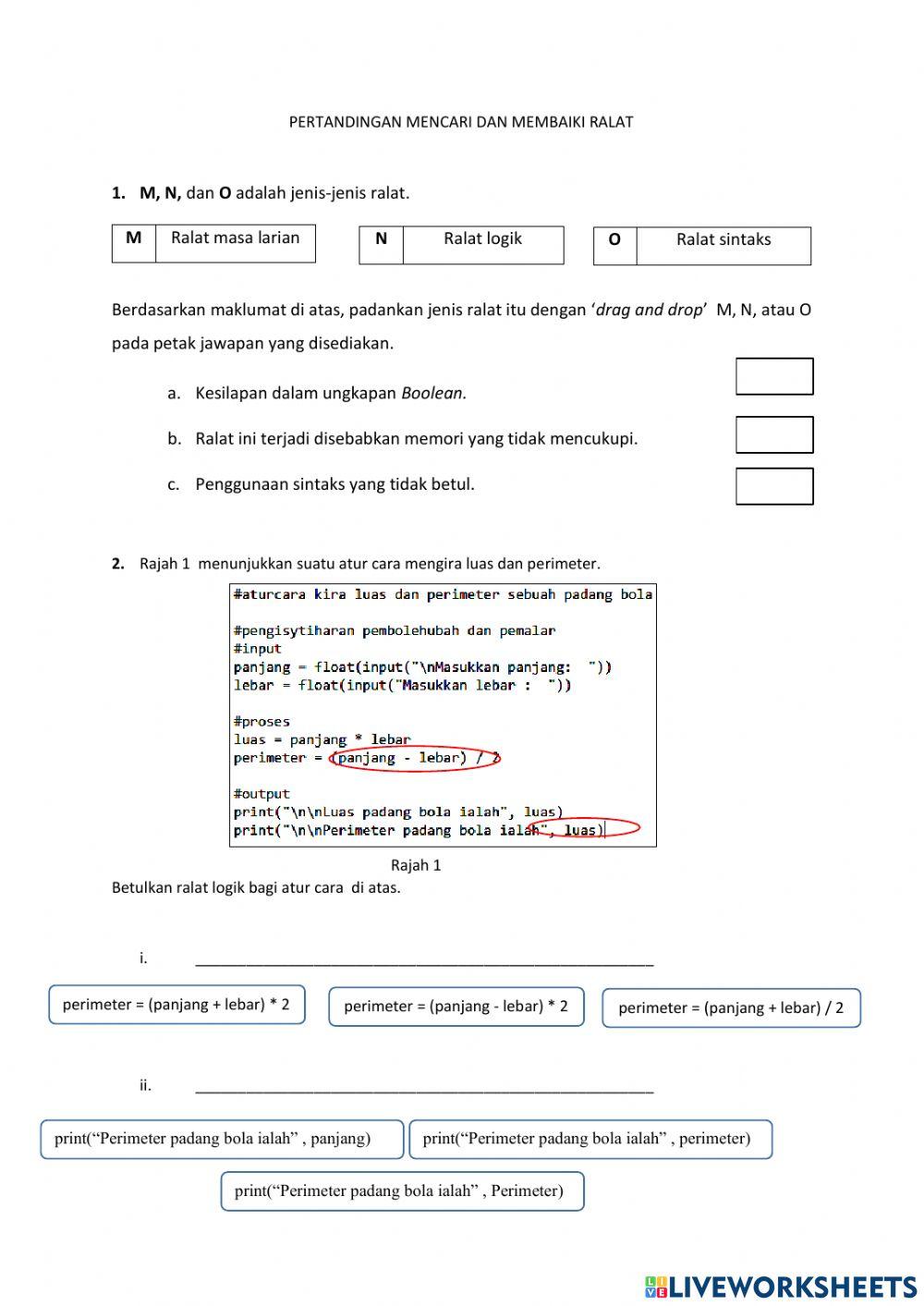 Mencari dan membaiki ralat