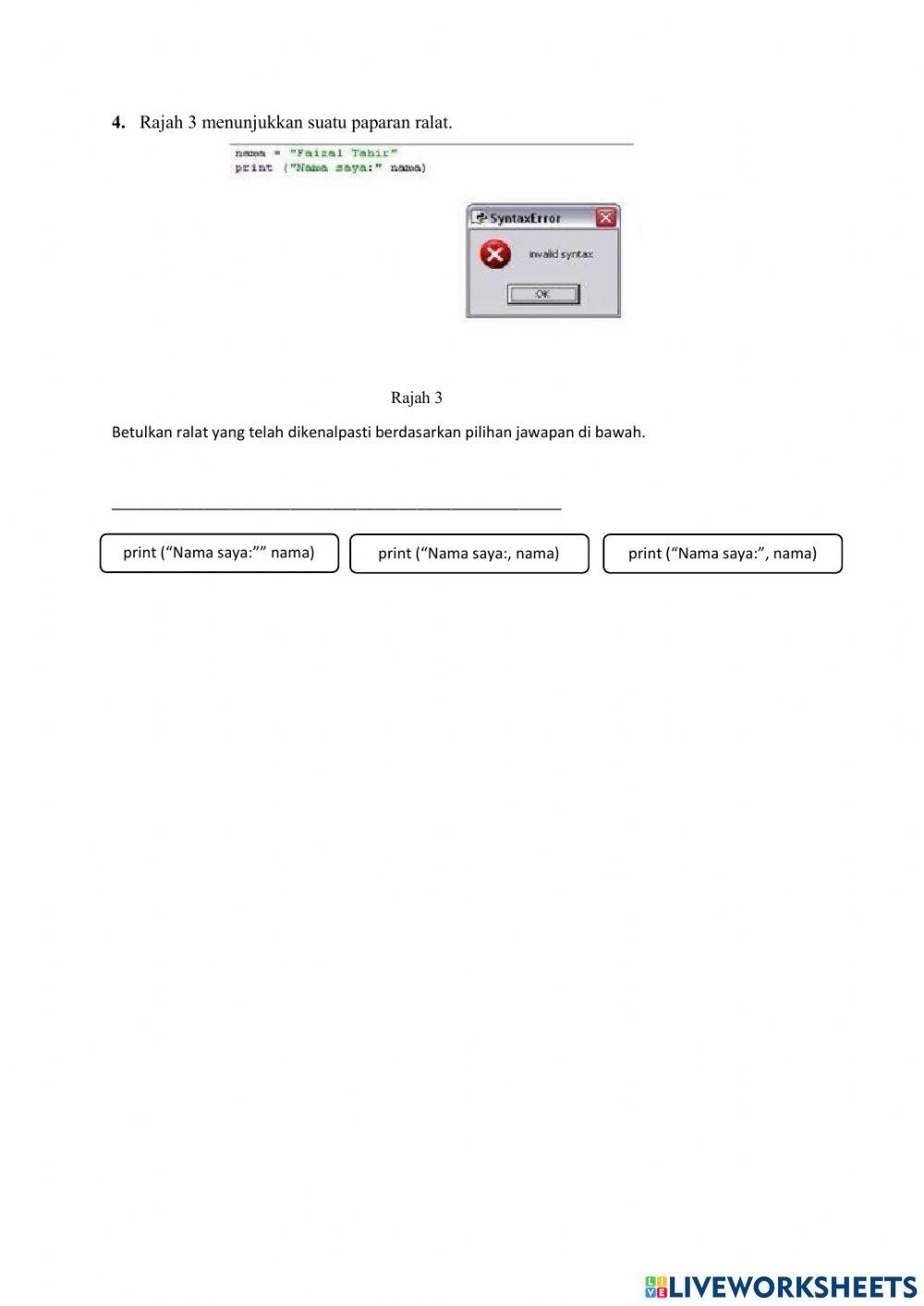 Mencari dan membaiki ralat