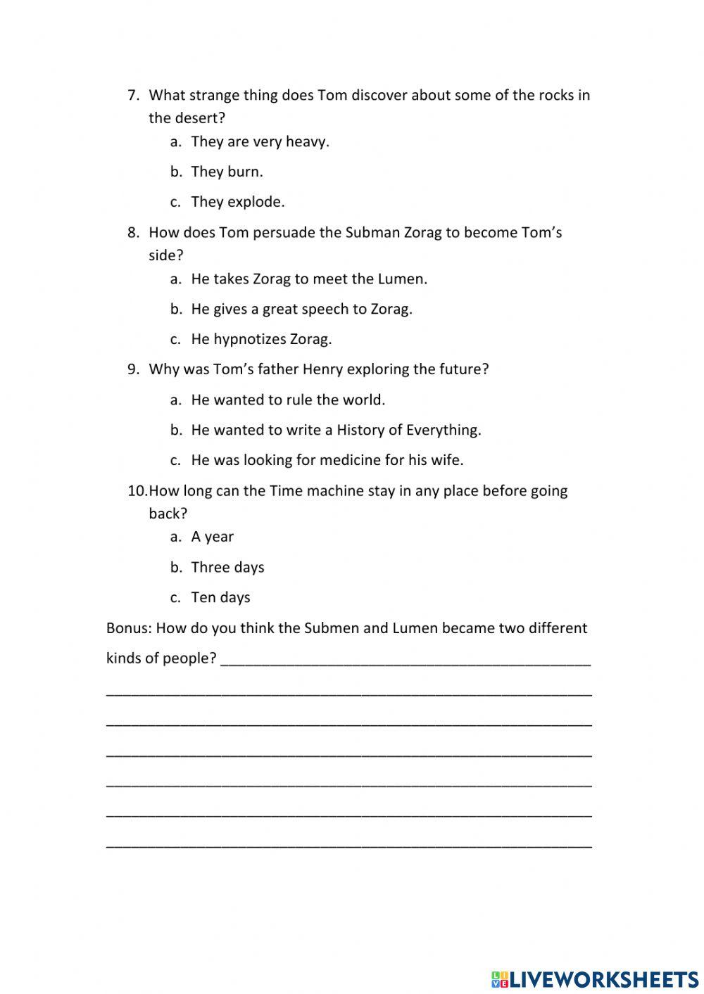 The Time Kid Conclusion