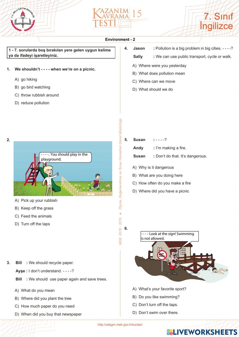 7th Grade 9th Unit -- 2