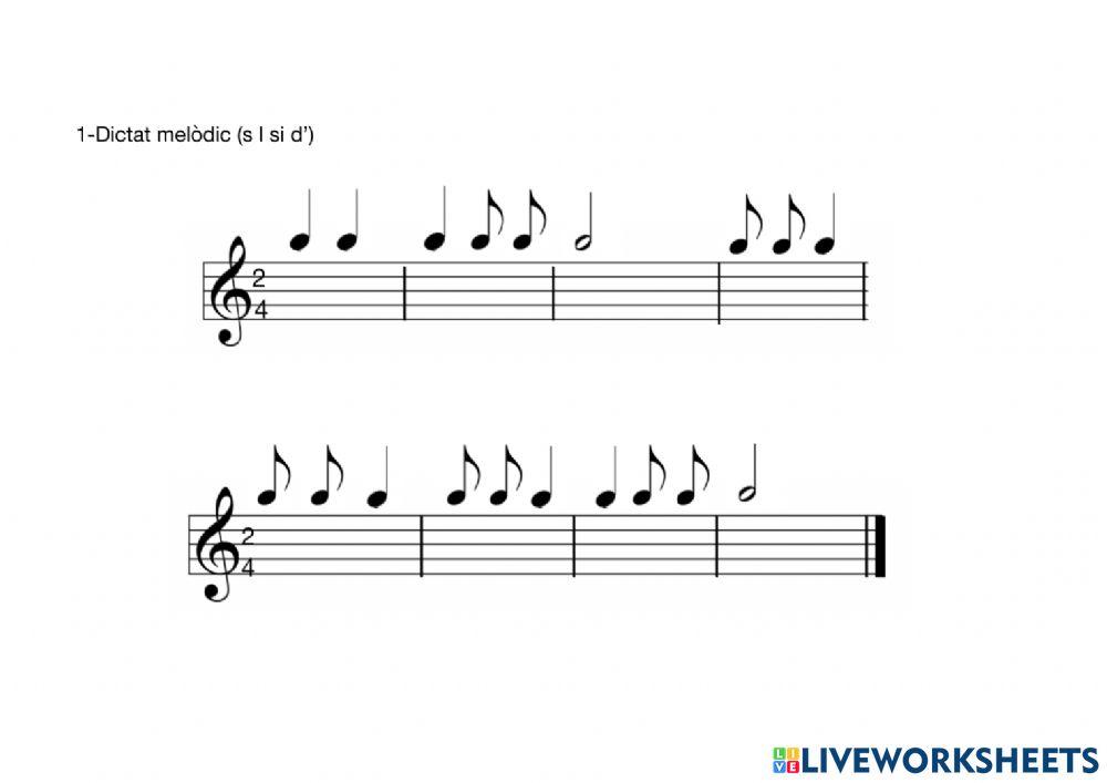 Dictat melòdic (4art 3er tri)