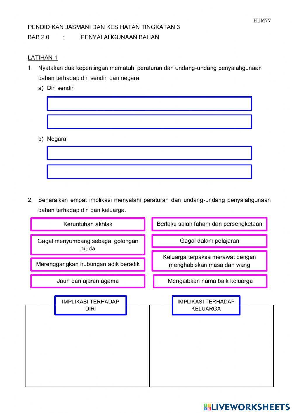 Penyalahgunaan bahan