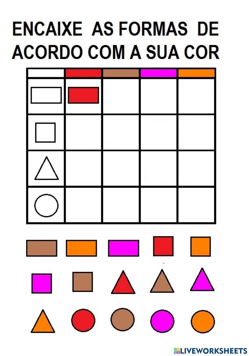 Formas e cores