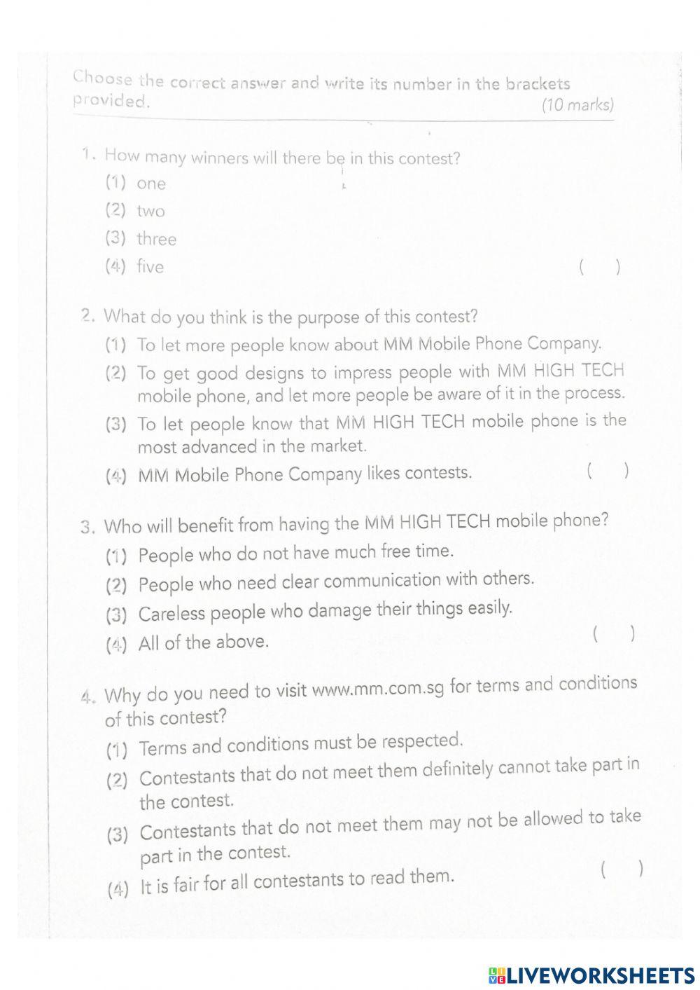 Critical Think - Unit 7