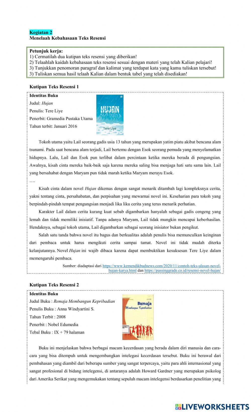 LKPD 2 Teks Resensi