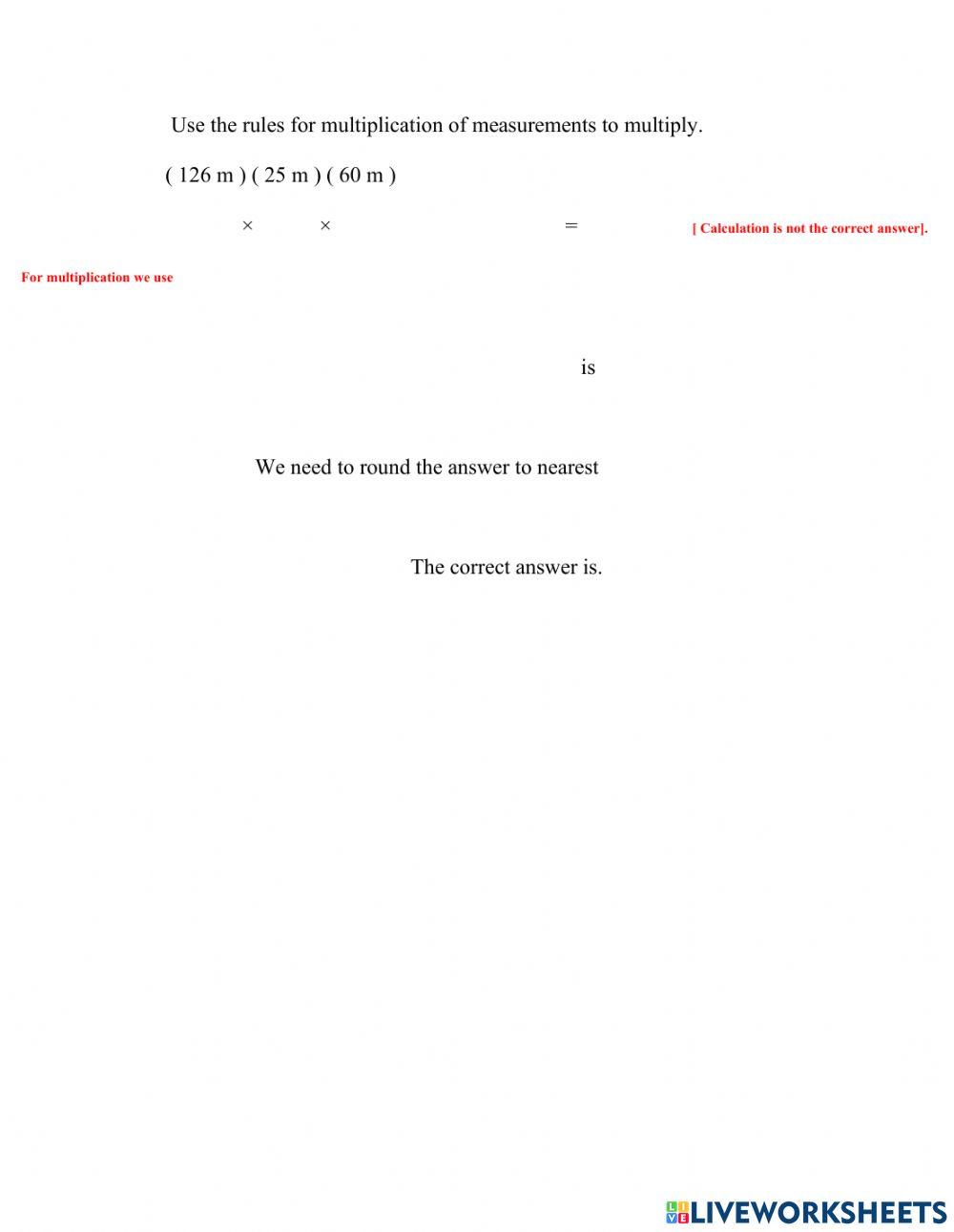 Multiplication and Division of Measurements