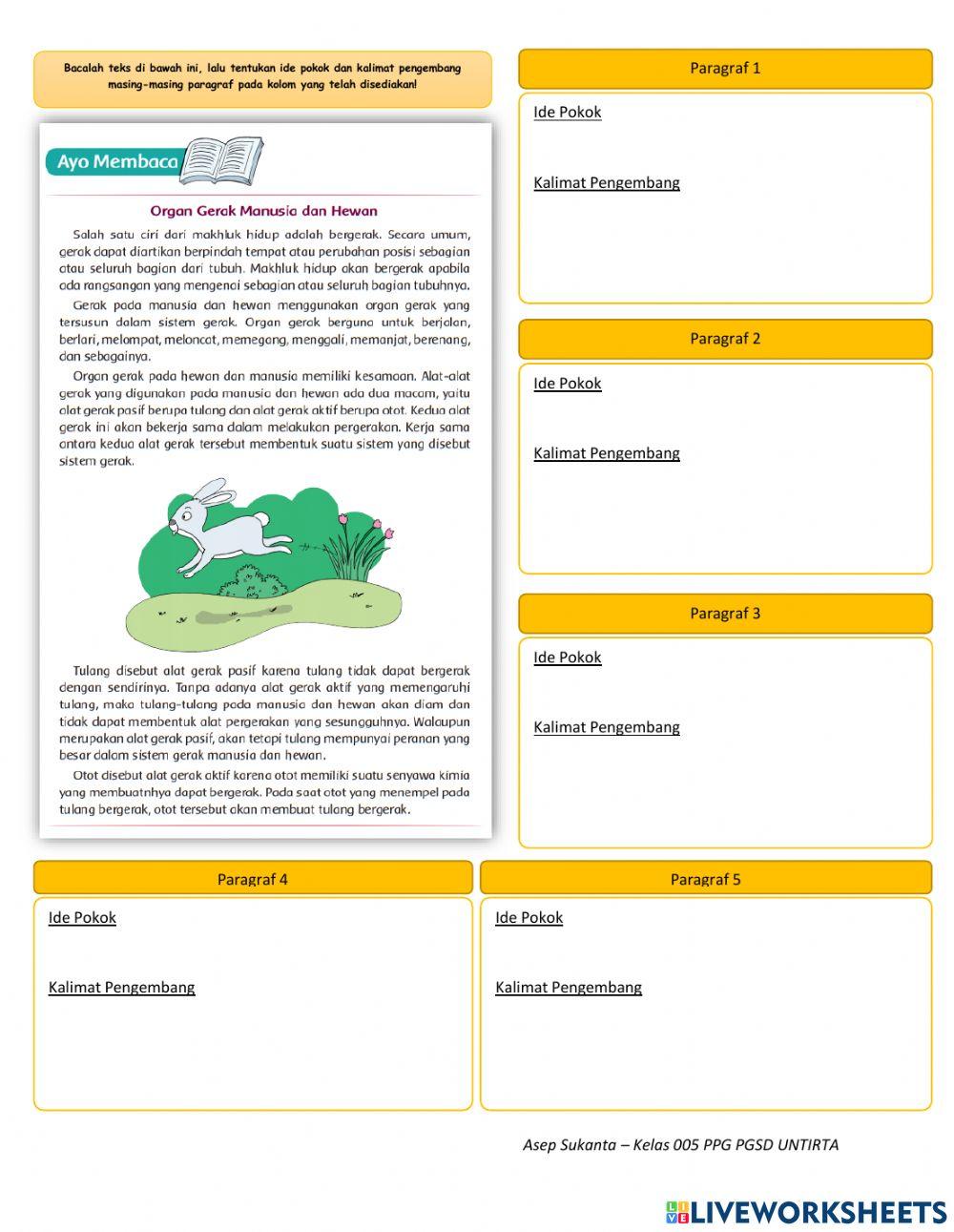 LKPD Tema 1 Subtema 1 Pembelajaran 1