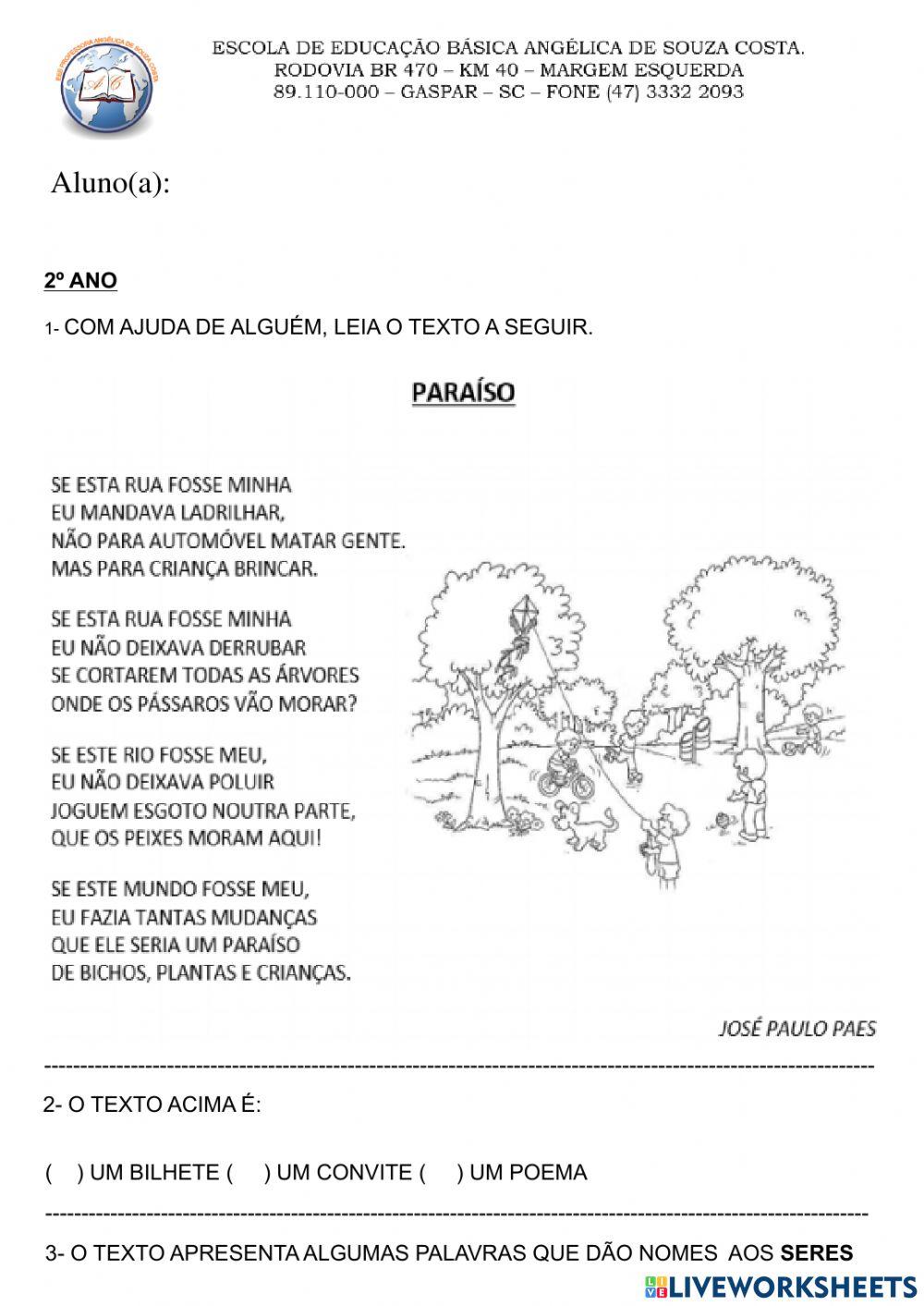 Consolidação 2º Ano