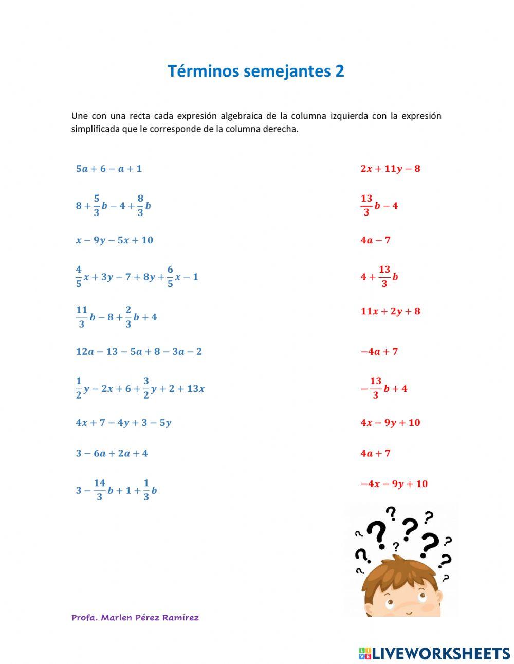 Términos semejantes 2