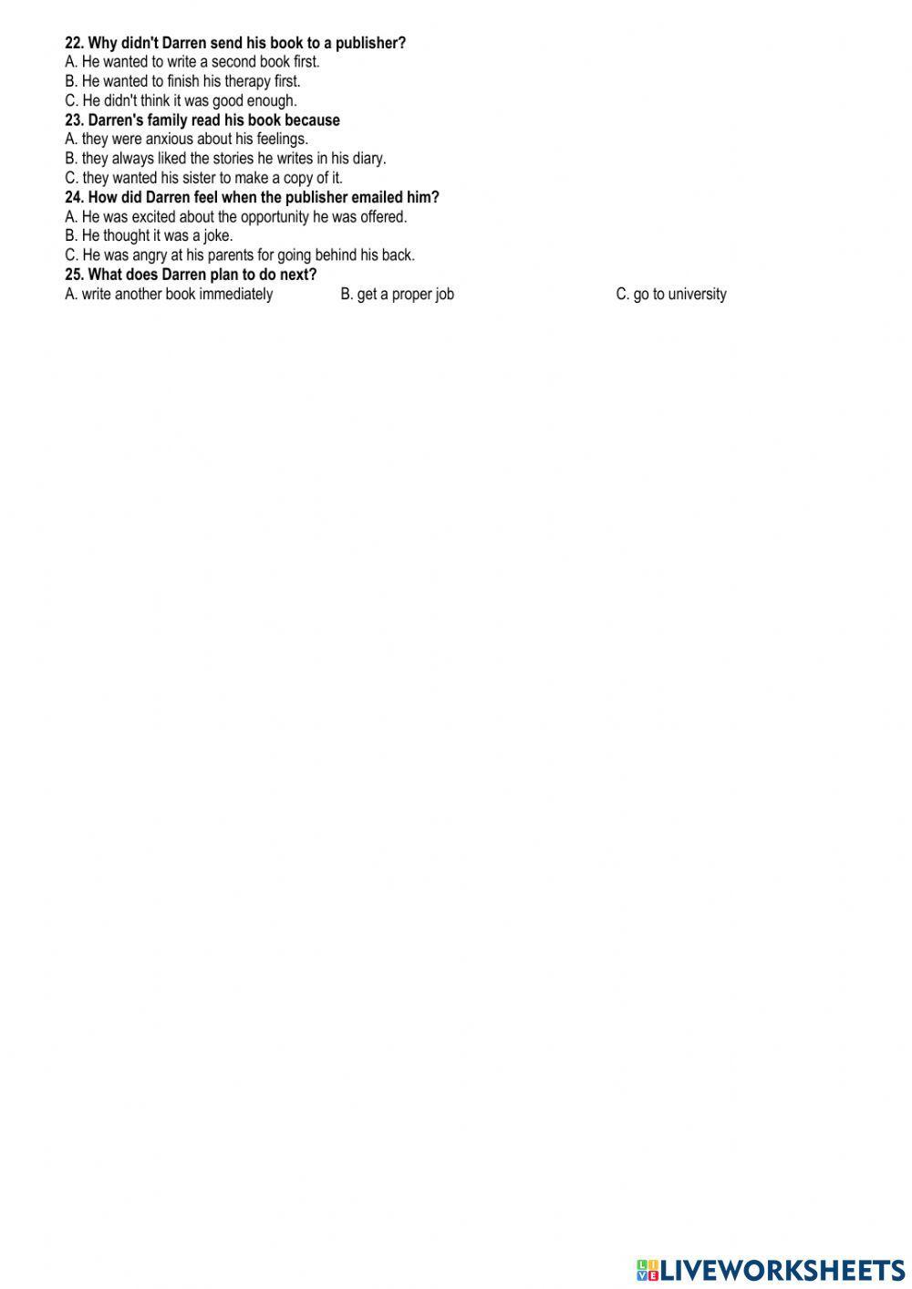 Simply Pet - Test 1 - Reading + Listening