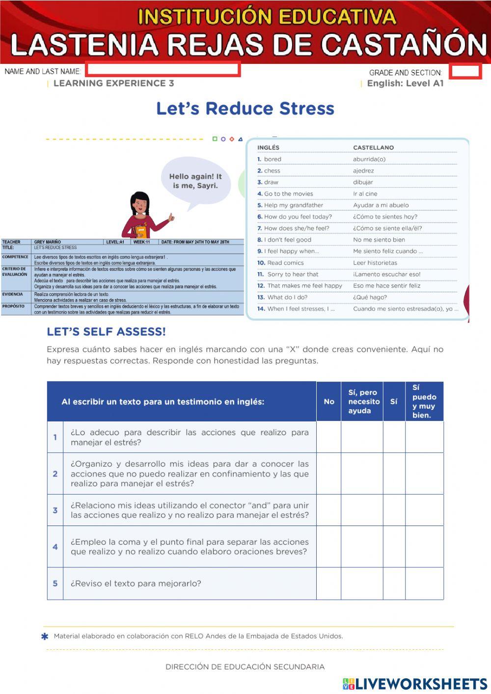 challege 1 - let's reduce stress  02 