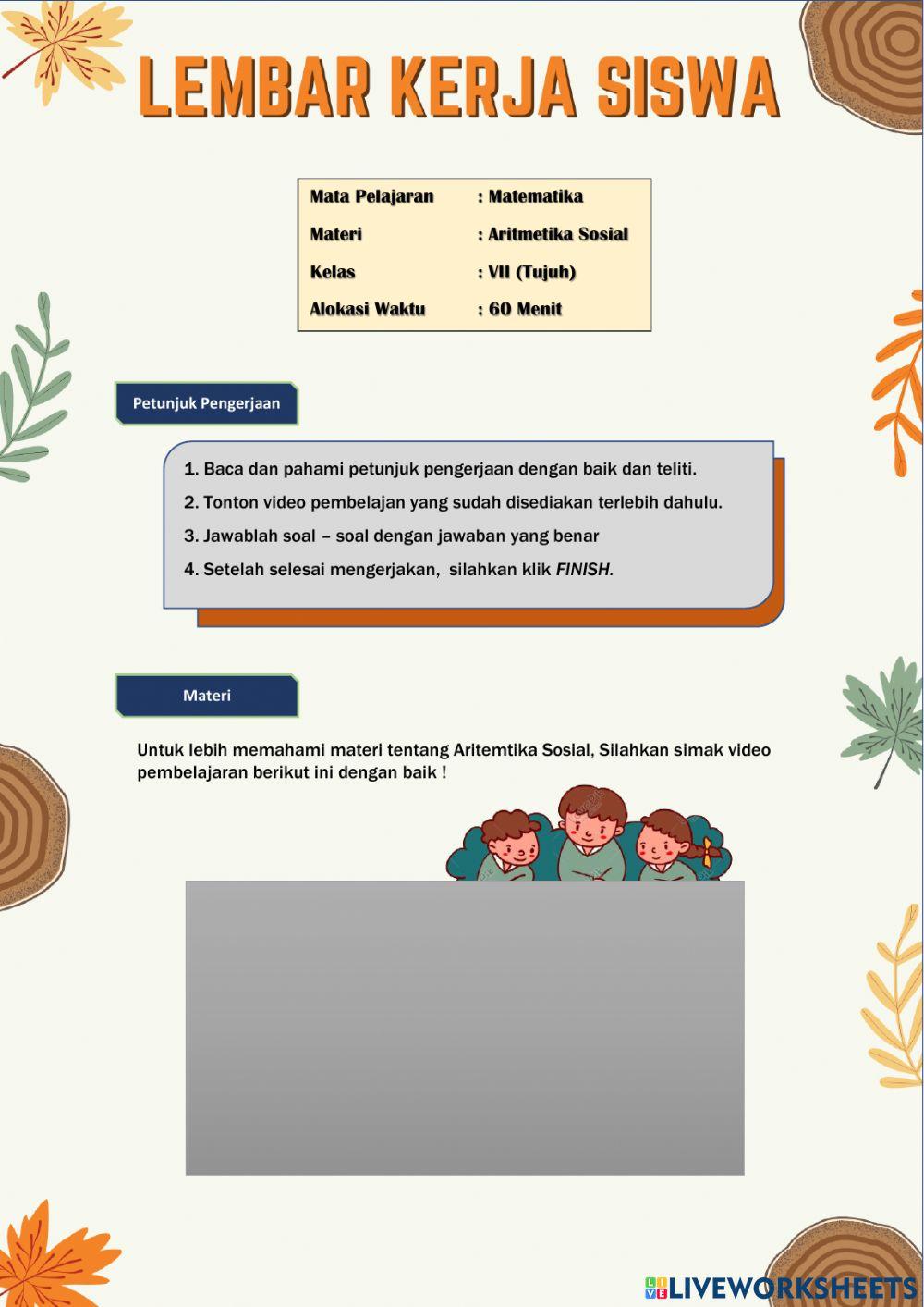 LKS Aritmetika Sosial
