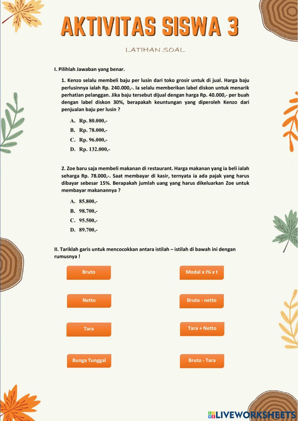 LKS Aritmetika Sosial