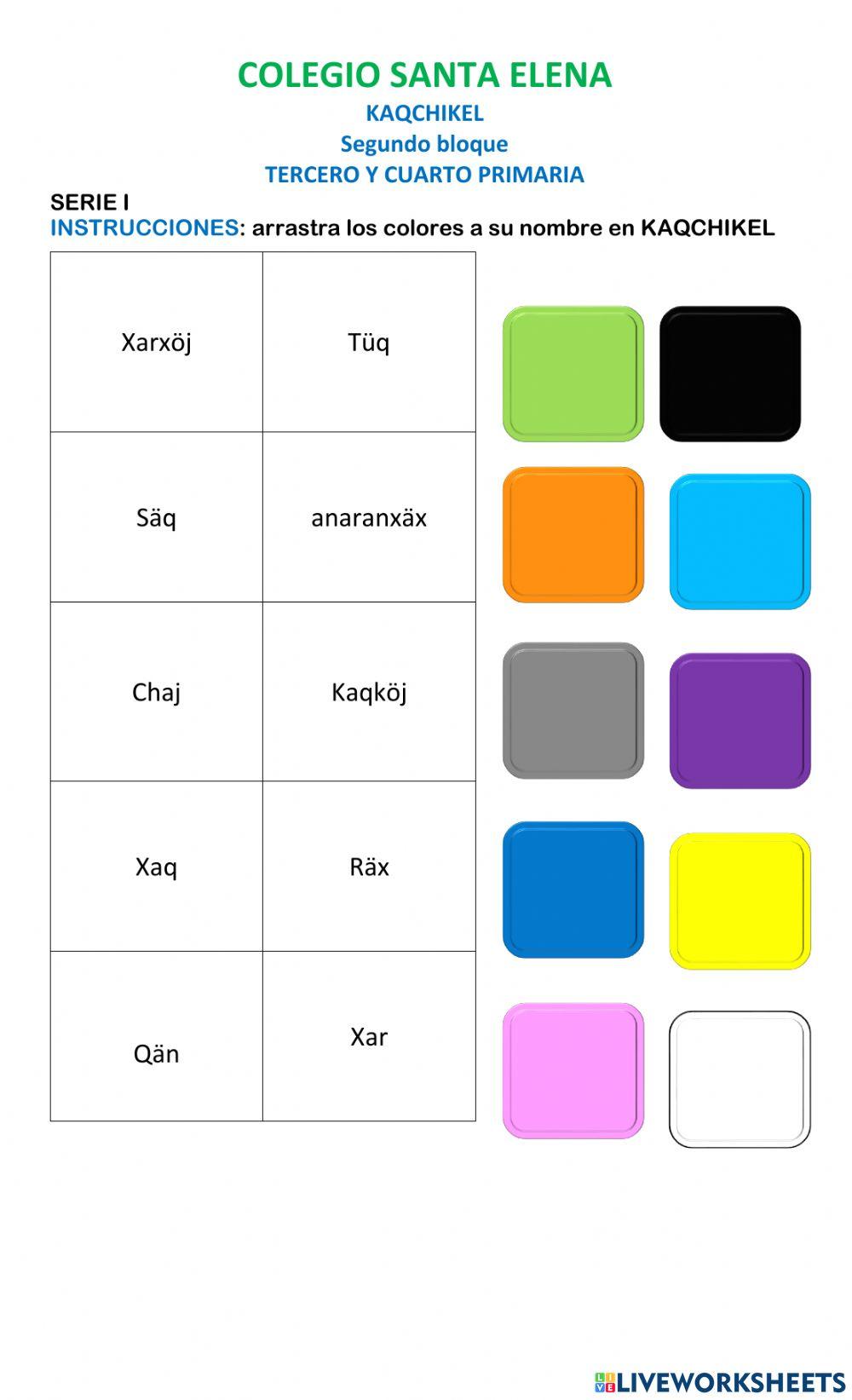 Colores en kaqchikel