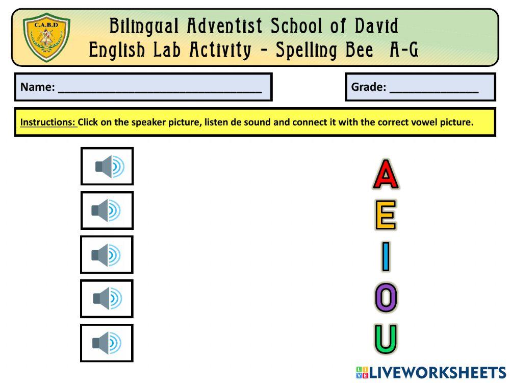 Specch vowels and consonants