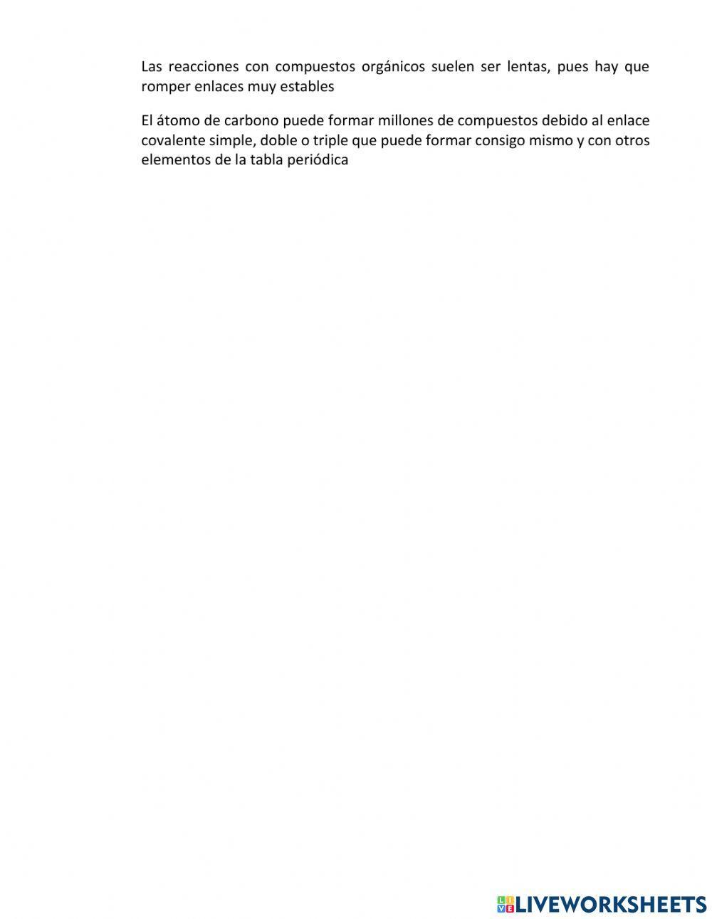 Compuestos orgánicos