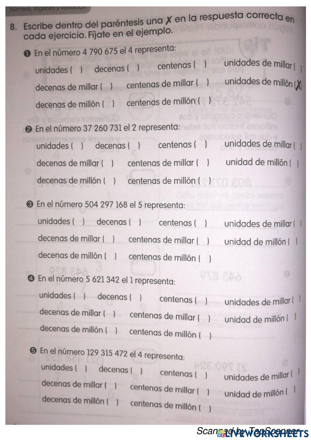 Números naturales hasta 9 cifras