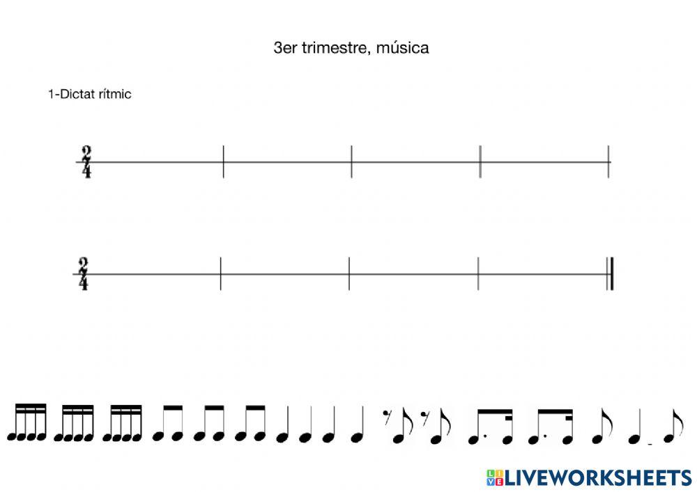 Dictat rítmic (5è, 3er tri)
